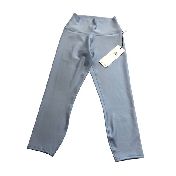 ALO Yoga High-Waist Airlift Capri Legging in Seashell Blue - Picture 1 of 6